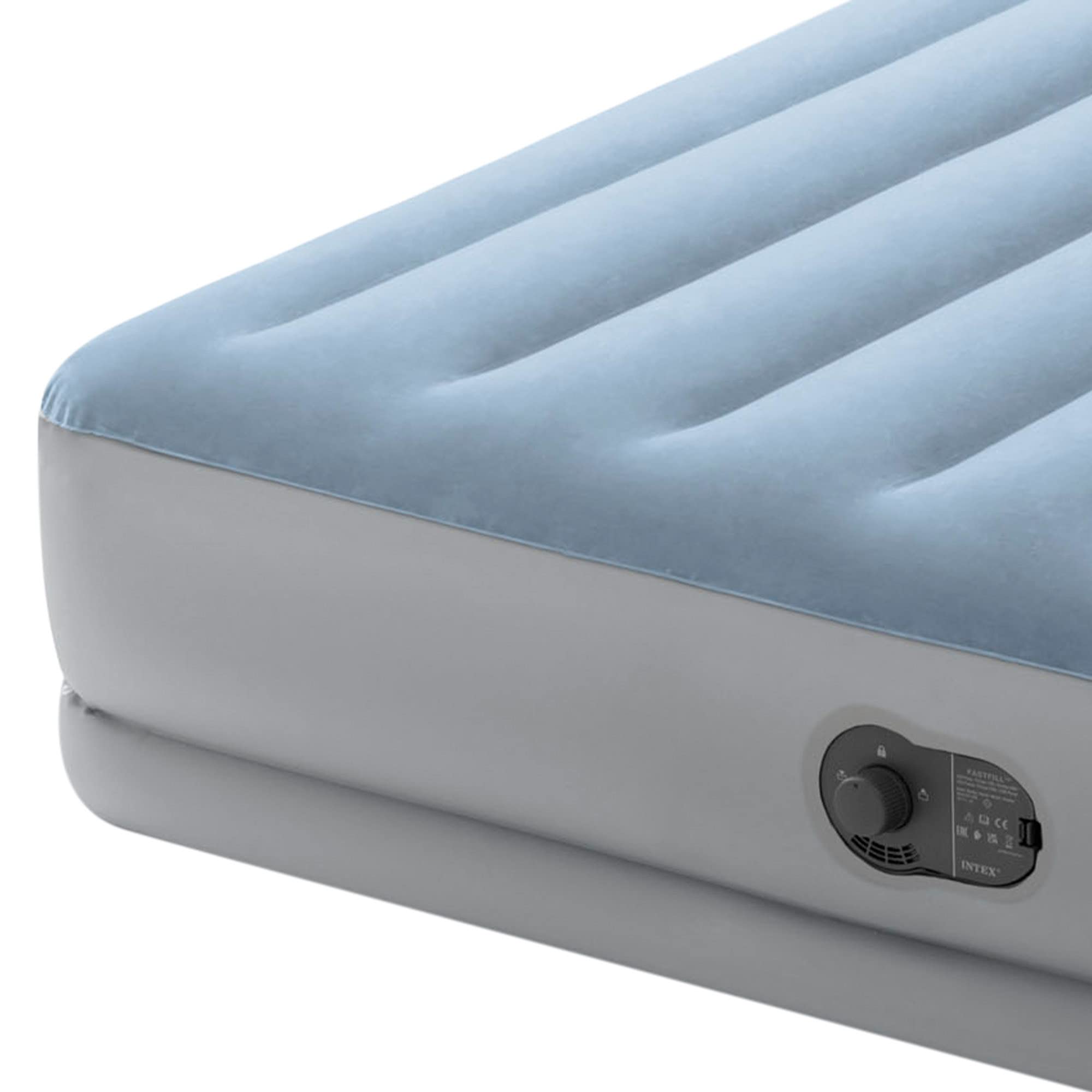 INTEX "Prestige Mid-Rise" Luftbett für 1 Person (152x203x36 cm) max. 272 KG – mit integrierter USB-Pumpe – Gästebett aufblasbares Bett Camping Matratze mit Fiber-Tech (64159) 7
