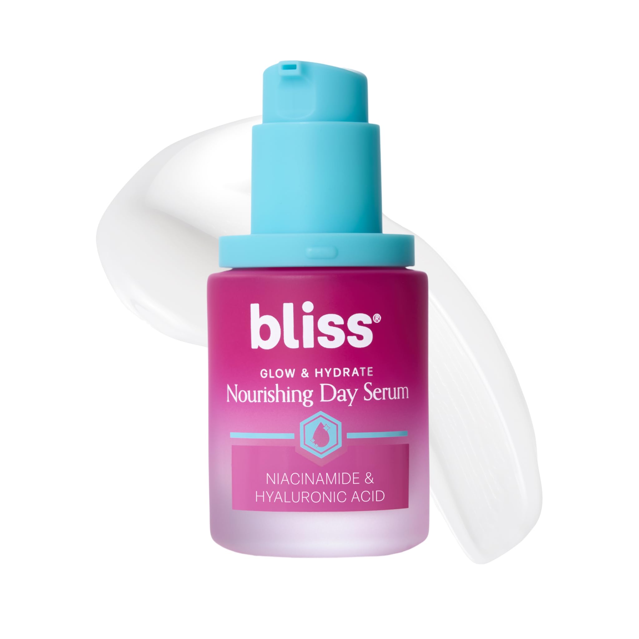 Bliss Glow and Hydrate Day Serum Replenishing and Hydrating Face Serum with Niacinamide, Hyaluronic Acid and Vitamin E Clean Cruelty-Free Paraben Free Vegan 30 ml — image 1