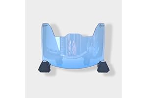 PRECISION SPORTS EQUIPMENT Precision Football Helmet Visor Transparent Colors // Fits Major Brands Kids, Youth & Adult Helmets // Eye Protection for Helmet and Facemask // Transparent Colors