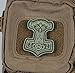 M-Tac Morale Patch Mjölnir - PVC Patches for Vest, Backpacks, Hats - Tactical Military Patch with Hook Fastener Backing