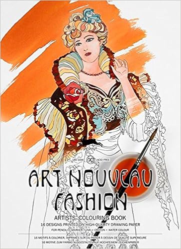 Art Nouveau Fashion Livret De Coloriage Artistes 16 - 