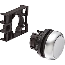 Eaton M22-DL-W Pushbutton, Illuminated, 22mm Diameter, White Color 