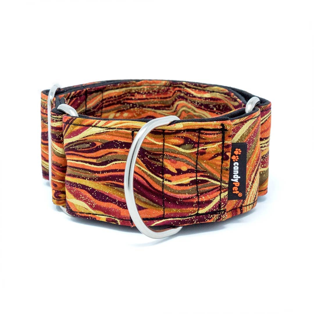 candyPet Martingale Dog Collar - New Waves Model - Multicolor - M