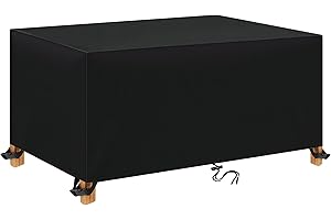 TOPIDEA Patio Furniture Covers Waterproof Outdoor 600D Oxford Fabric Patio Table Covers Rectangle Couch Cover Weatherproof Furniture Covering for Deck Lawn and Backyard 80"L x 60"W x 28"H//200x150x70cm