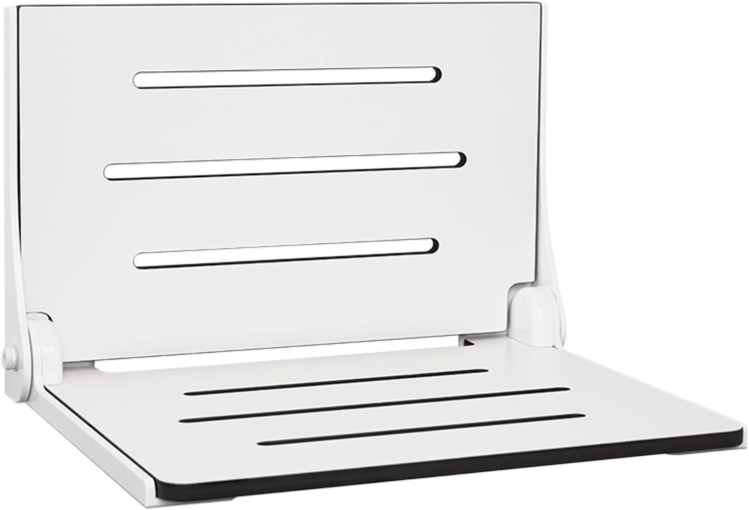 Seachrome SHAF-185155-PWS-S-WT Lifestyle & Wellness Lift-Assist Shower Seat, Silhouette High Back, Powder Coated White