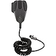 Cobra HG M75 Premium Power Replacement CB Microphone (Black) – 4-Pin Connector, 9 Foot HighFlex™ Cord, Heavy Duty ABS Shell, Wire Mesh Grille, Push To Talk, 2 Transistor Amp (9V Battery, Not Incl)