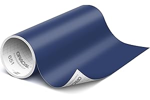 ORACAL Rouleau de vinyle 651 bleu foncé mat durable, facile à désherber, adhésif permanent pour machines à tracer, décalcoman
