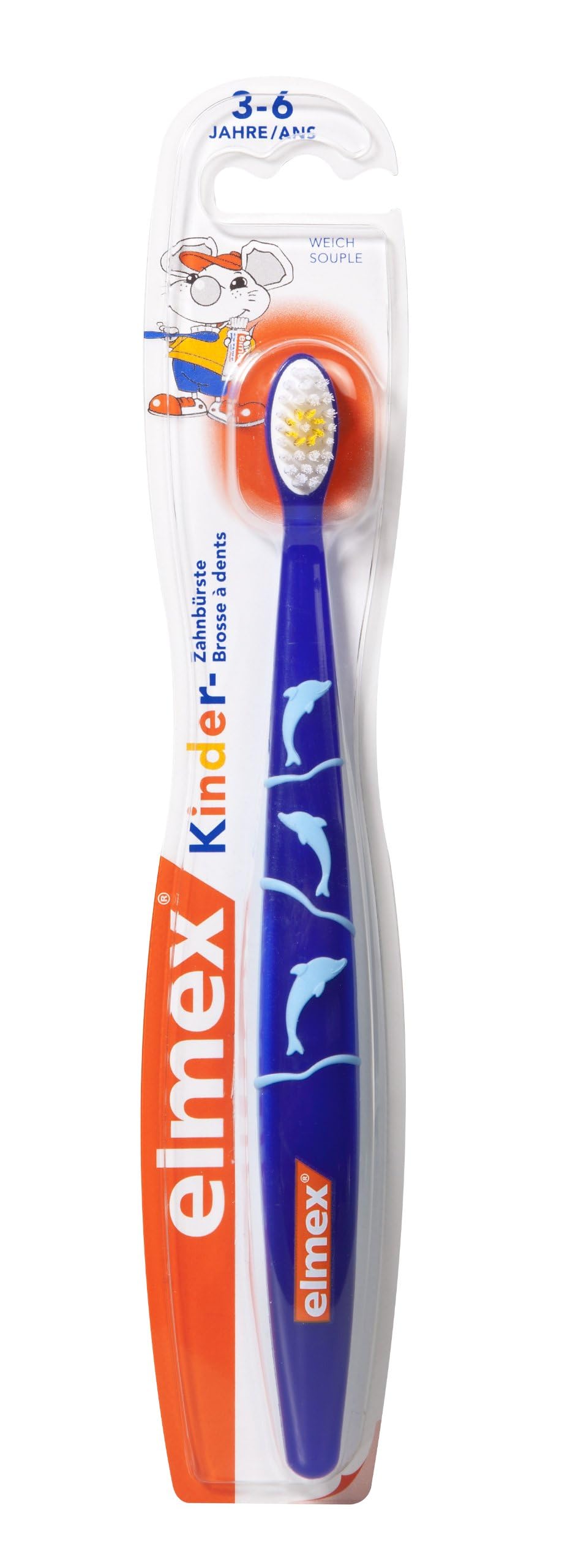 elmex Children's Toothbrush 3-6 Years Soft Assorted