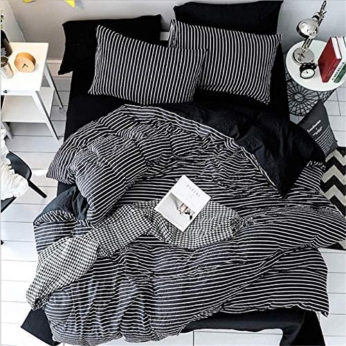 SSHHJ Bedding Set King Size Polyester Microfiber Duvet Cover Sets Luxury Bedclothes A 220x240cm