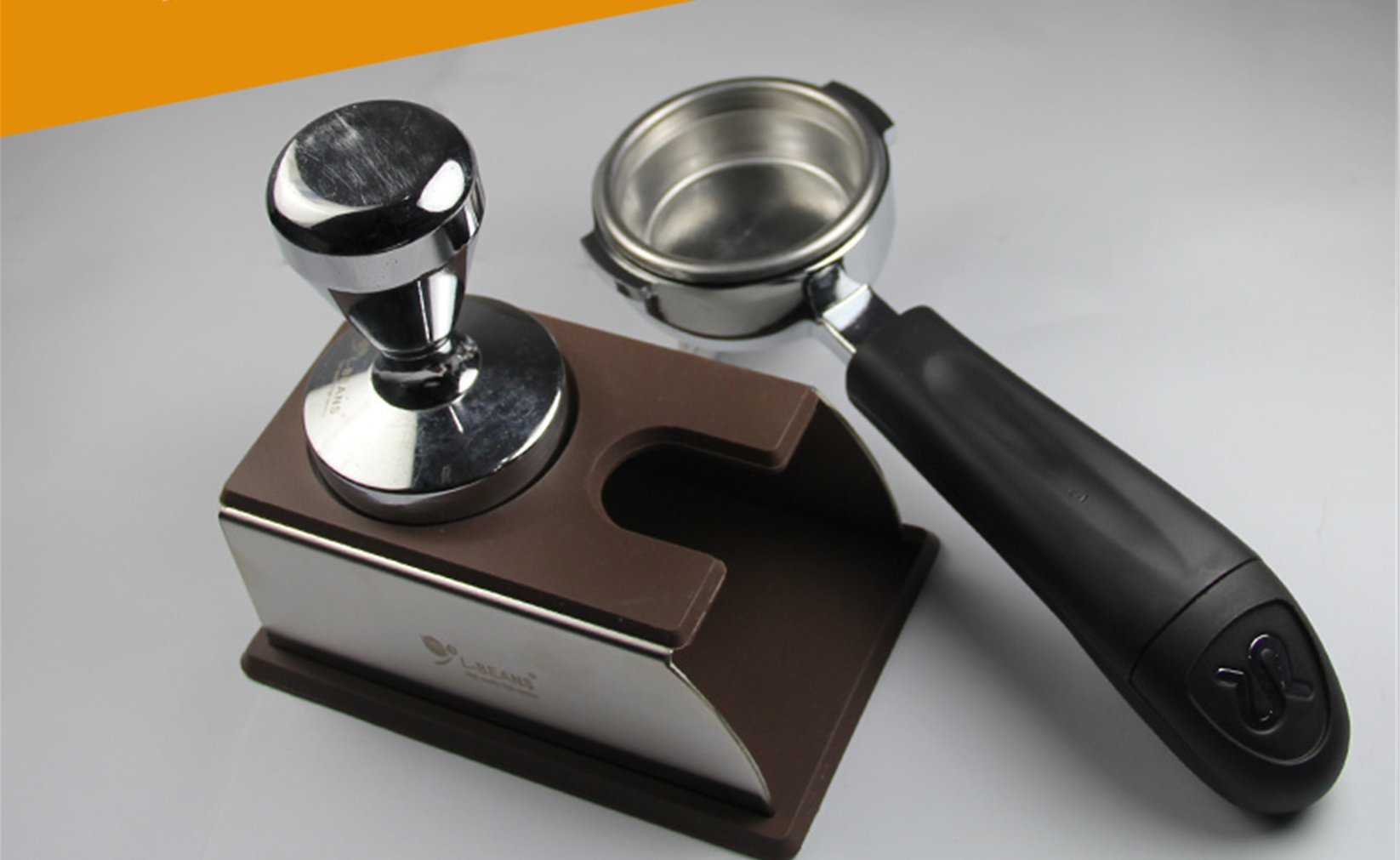 SMKF Coffee Tamper Stand, TAMPING STAND Sturdy Stainless Steel Tamping