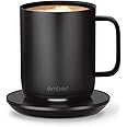 Ember Temperature Control Smart Mug 2, 10 oz, Black, 1.5-hr Battery Life - App Controlled Heated Coffee Mug - Improved Design