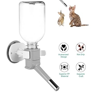 Petacc Pet Water Bottle Dog Cat Automatic Feeders Leak Proof Dog