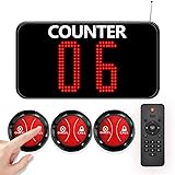 KOQICALL Wireless Queue Call System with 3 Call