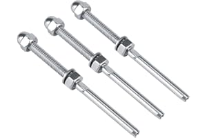 Fdit Stainless Steel Cable Connector, 10-Pack, 1/8" Gauge, Silver, Part Number: Fdit-316SS-1/8-10P