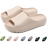 JUYETOA Kids Cloud Slides for Boys & Girls, Super Soft & Comfy Beach Pool Slippers, Non-Slip Waterproof Shower Sandals for Toddlers & Kids