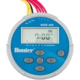 Hunter NODE-400 Battery Operated Sprinkler Timer, 4 Zone Waterproof Irrigation Controller for Valve Boxes, Easy Programming (Solenoid Not Included)