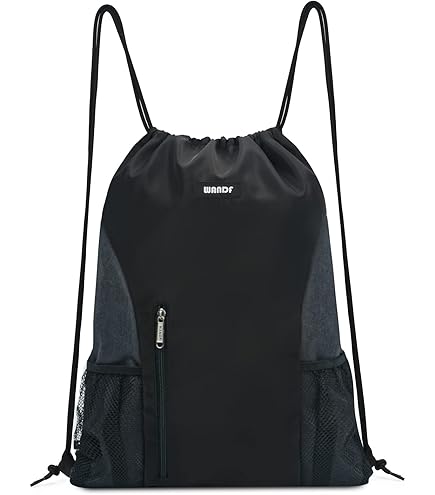 【0104】crackpot hood gym sack Skog Å Kust GymSak - 2-in-1 Drawstring Gym Bag with