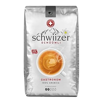 Schwiizer Schüümli Gastronom Ganze Kaffeebohnen, 1er Pack (1 x 500 g)