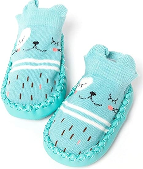Amazon Co Jp Okayou かわいいかわいい漫画の赤ちゃんの靴下 柔らかい綿の靴下靴幼児のための滑り止めの床の靴下女の子男の子靴下ブーツ ホーム キッチン