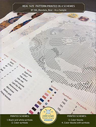 image for Awesome Pattern Studio The Lion King #K065 Embroidery Kit | Disney Cro