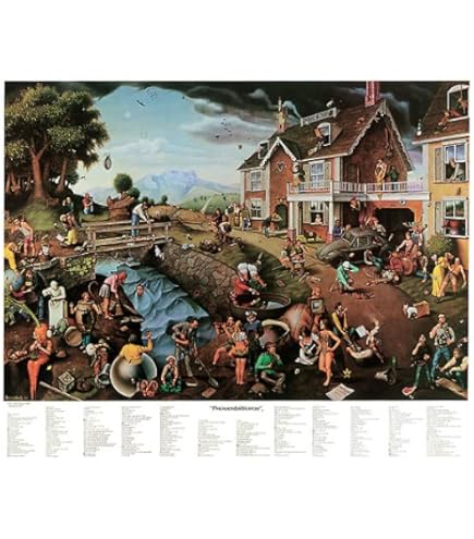 アートポスターNO.8(16650) Amazon.com: T. E. Breitenbach Proverbidioms Fantasy Weird Odd
