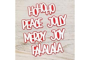 KSCRAFT Pochoirs de découpe en métal pour bricolage, scrapbooking, gaufrage, cartes en papier (mots de Noël gras)