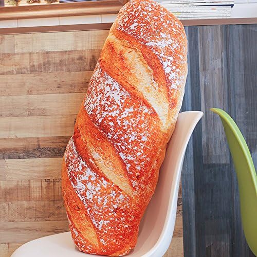 Stuffed French Bread Cushion Doll Soft Plush Pillow Home Bed Sofa Room Interior Decoration Gift Toy 40cm Snowflake bread with personalized birthday christmas gift card