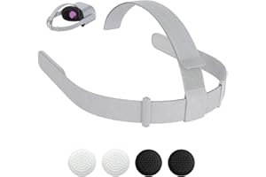 Original Head Strap for Oculus Quest 2 Headset, TanReginal Replacement HeadStrap Compatible with Meta Quest 2 Headstrap with 4 Pcs Controller Thumb Grip Caps，for Oculus Quest 2 Head Strap