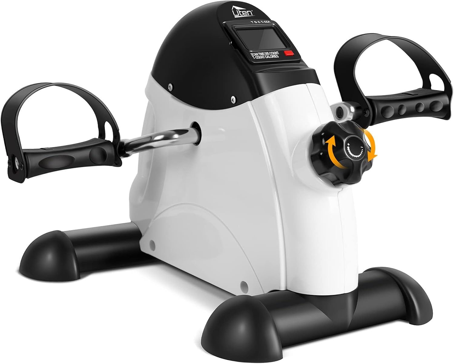 Mini Exercise Bike Pedal Exerciser Arm and Leg Cycle Exercise Bike Adjustable Resistance with LCD Display