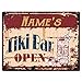 Name's Tiki Bar Open Custom Personalized Chic Sign coaster Mugs Rustic Vintage Style Retro Kitchen Bar Pub Coffee Shop Decor 9
