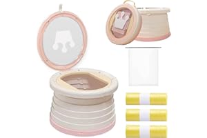 SunnySmile Portable Toilet for Kids,Portable Potty Seat for Toddler Travel,Travel Potty with Travel Bag, Applicable to Camping, Indoor/Outdoor Use, Includes 75 Replacement Bags