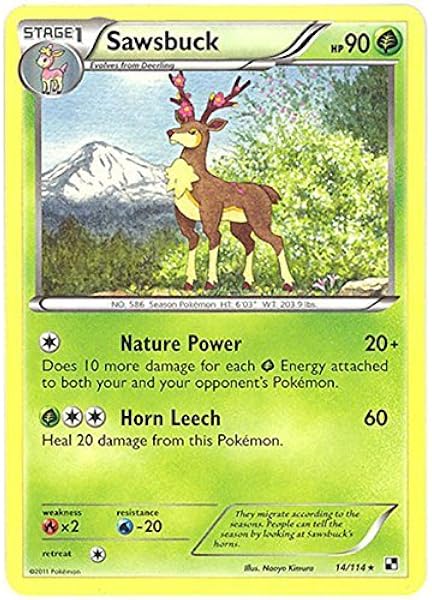 Amazon Com Pokemon Sawsbuck 14 Black And White Toys