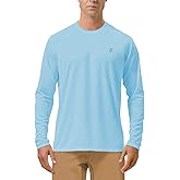 Roadbox Mens UPF 50+ UV Sun Protection Shirts Outdoor Long Sleeve SPF Rash Guard for Fishing Hiking Swimming Running