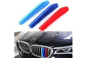 TOPGRIL M-Colored Stripe Grille Insert Trims M-Performance Sport Grille Insert Trim Strips For 2016-2018 BMW G11 G12 7 Series 740i 750i 750Li etc Kidney Grill (9 Beams ONLY)
