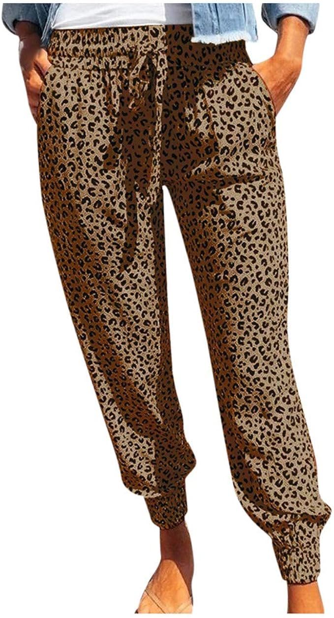 Yogahose Damen Kurz Leopardenmuster - Bequeme Sporthose Für Sommer & Freizeit