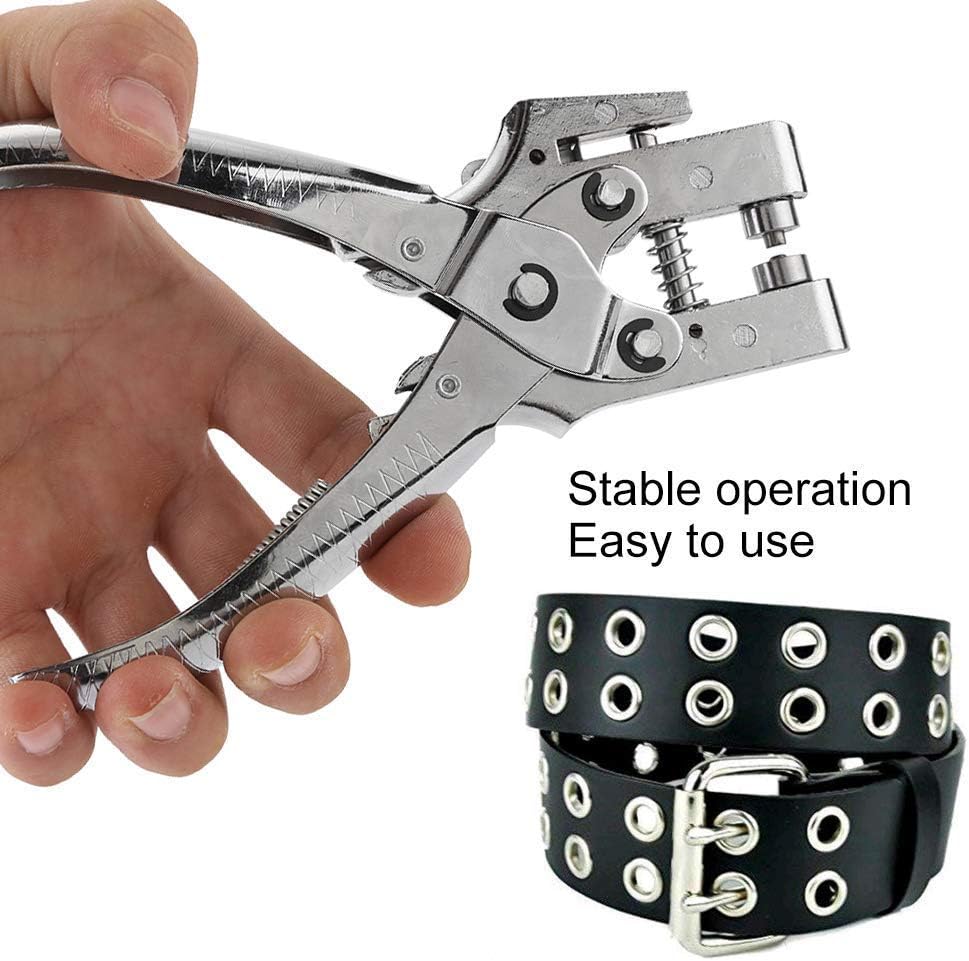 Trimming Shop Steel Eyelet Plier Heavy Duty Rivet Setting Tool with 100pcs 4mm Iron Eyelets for Tarpaulins Clothing - Image 4