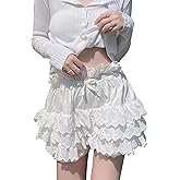 Mikan Tsumiki Bloomers for Women Kawaii Victorian Shorts Pantloons Pumpkin Pants Lace Ruffle Underskirt
