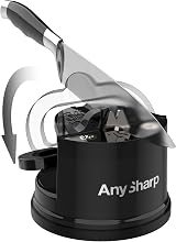 AnySharp Knife Sharpener Hands-Free PowerGrip Suction 20° Angled view 2