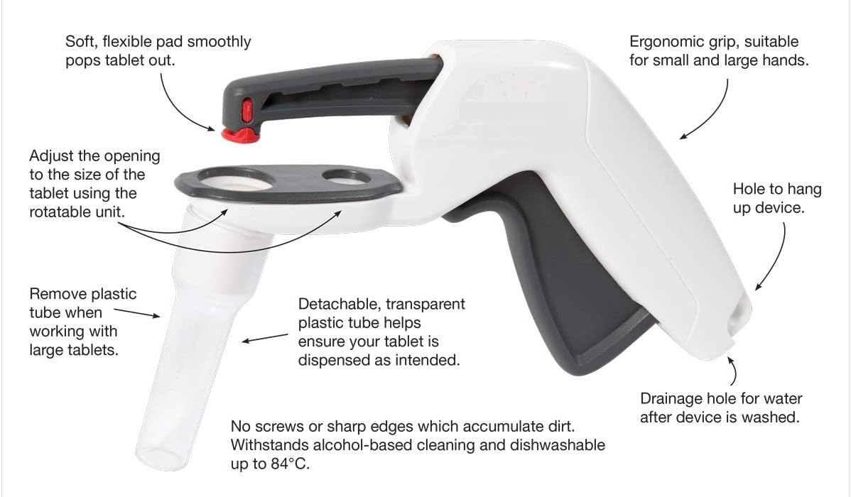 Pivotell Pill Popper for Blister Packs: an aid for Arthritis Parkinson's and Those with weak Hands to Remove Tablets Easily & Quickly from Blister Packs - Image 4