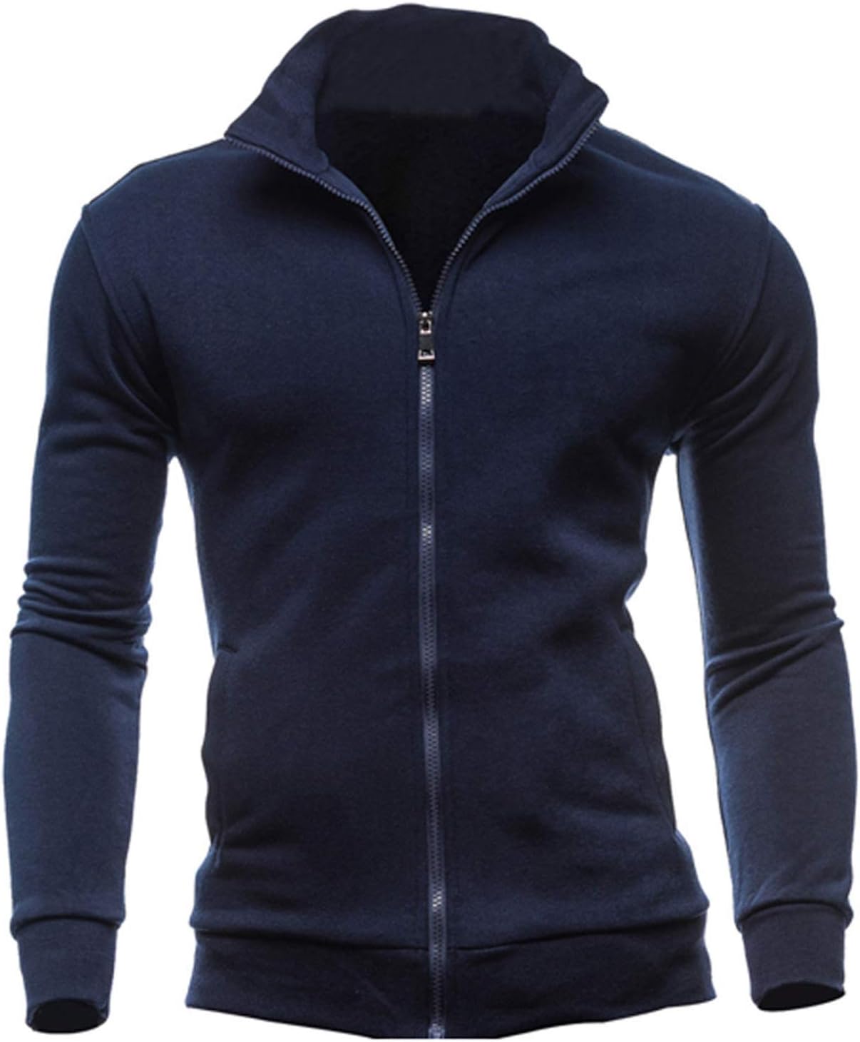 Jacket Zipper Tops Outerwear Coats Winter Leisure Men's Jacket Chaqueta Hombre,Medium,Navy