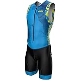 Wixen Men’s Triathlon Suit –Breathable & Padded Tri Suit for Swim, Bike & Run | Race Day Gear for Triathletes