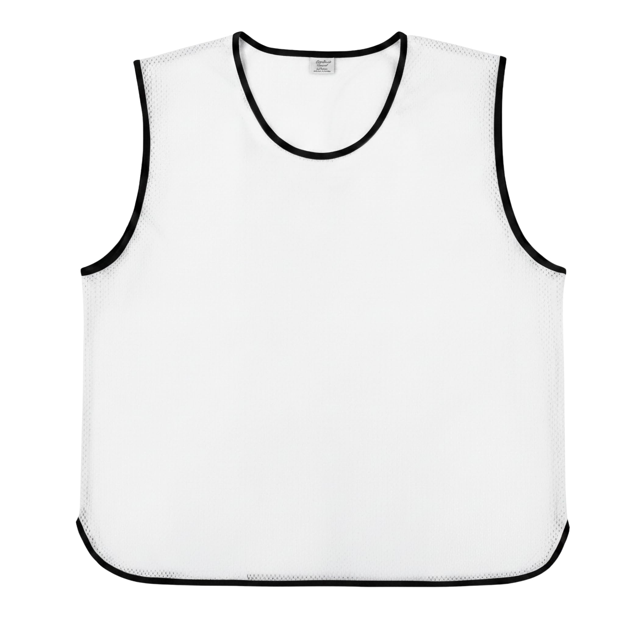 Sterling Sports 10 X Training Bibs Sports Mesh Football Bibs Adult - Quick Dry Football Training Equipment For Soccer, Rugby, Basketball & Cricket - Ideal Team Practice Vests (White, Youth)