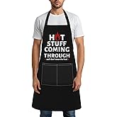 Father's Day Gifts Boyfriend Husband Apron for Men Kitchen Cooking Adjustable Bib with Pockets Aprons Funny Naughty Gift