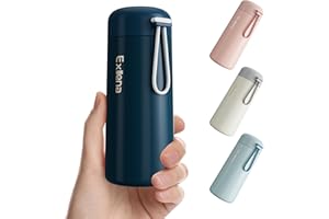 8 oz Water Bottles Made of 304 Stainless Steel, Small Water Bottles Double Wall Vacuum Insulation for Hot&Cold Drinks, Water 