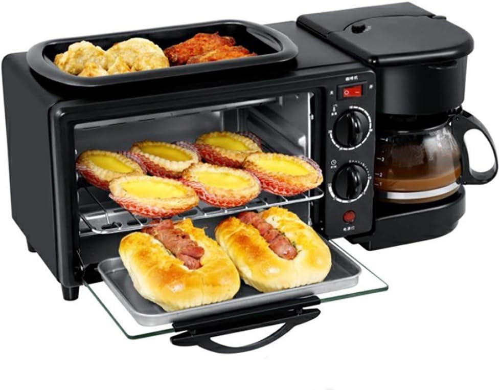 Horno Tostador Plancha cafetera Myfei 3-en-1 Tamaño de la Familia Desayuno  estación Hogar y cocina Pequeño electrodoméstico