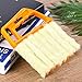 Shutters Window Blind Brush Dust Cleaner Orange with 7 Slat Handheld Household Tool