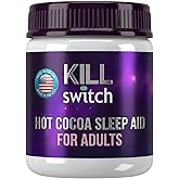 SWITCH Killswitch Sleep Aid for Adults – Fall Asleep Fast & Wake Refreshed, Sugar-Free Hot Chocolate Supplement - Magnesium, Tart Cherry, L-Theanine & More for Restful Sleep, 30 Servings, Made in USA