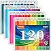 FIVE STAR 120-Colored Pencils Set For Sketch Coloring Pages And Books 120-color Art Drawing Colored Pencils Set for Artist Sketching Drawing Writing Coloring / Adult Coloring Books/ Secret Garden