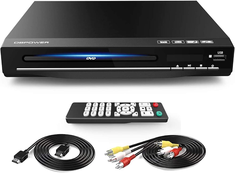DBPOWER DVD Player All Region Free with HDMI AV USB 1080P Remote