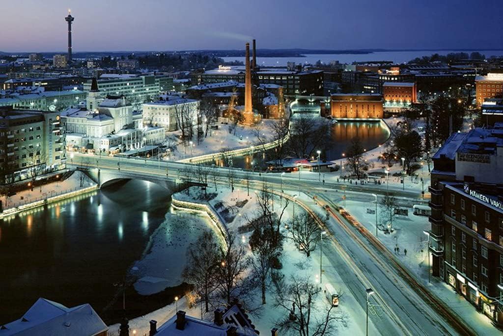 Amazon Co Jp A0 特大 ポスター 冬道川橋 壁紙ウォールステッカーポスター A0 11x841mm Generic